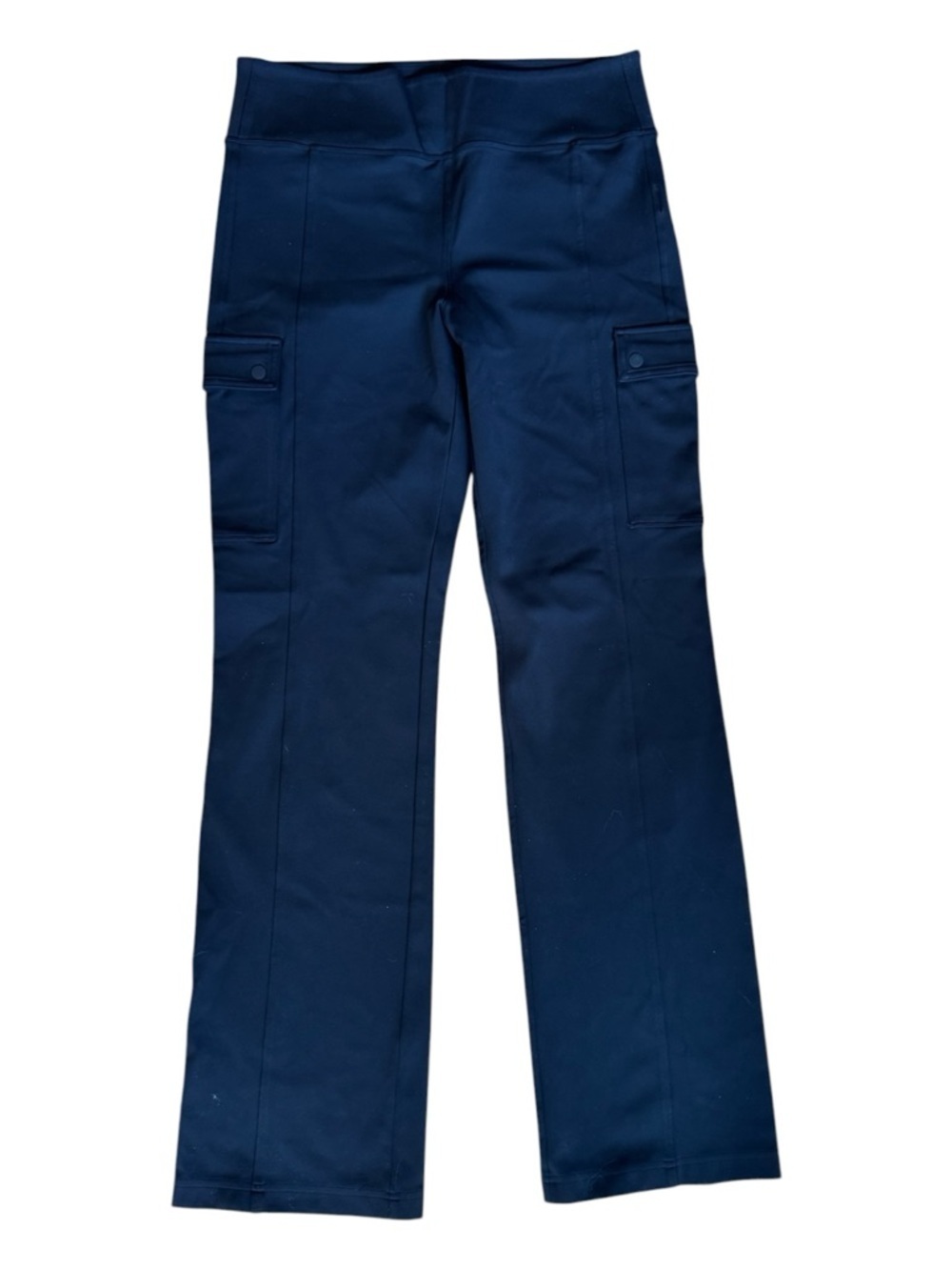 Athleta Black Cargo Pants | Delancey Straight Leg High Waist | Large Tall NWOT - Picture 3 of 7